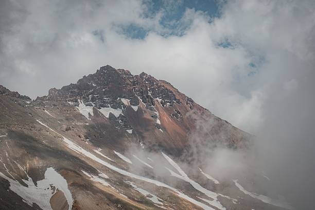 Beautiful high mountains hiking in summer