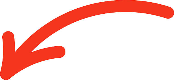 istock Hand drawn red arrow icon. up left right down arrows. Cross mark, circle, square, check mark icon design collection for business and education vector design element. 2226184063