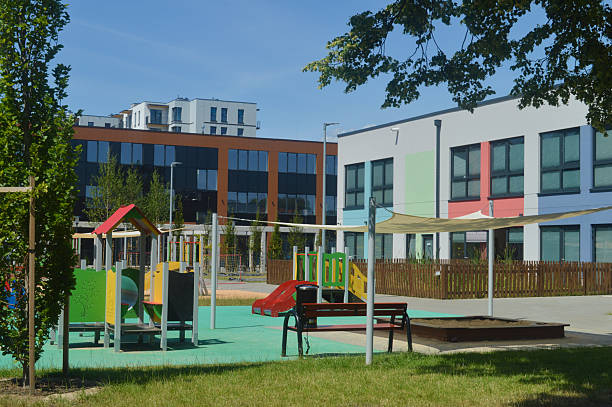 istock Warsaw School 409: Vibrant Kindergarten Playground 2226184914