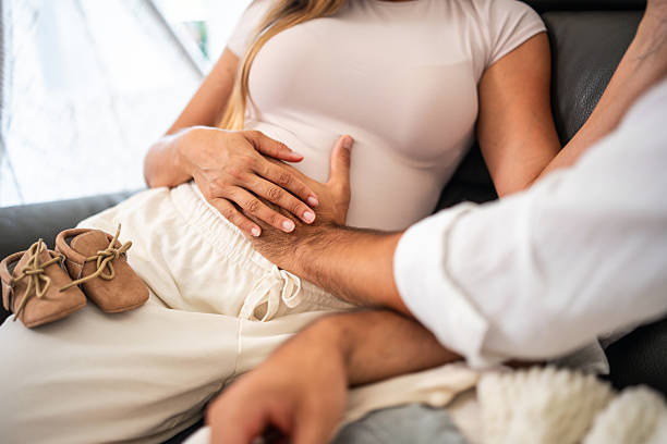 istock Caucasian Couple Preparing for Parenthood in Cozy Home Setting 2226194482