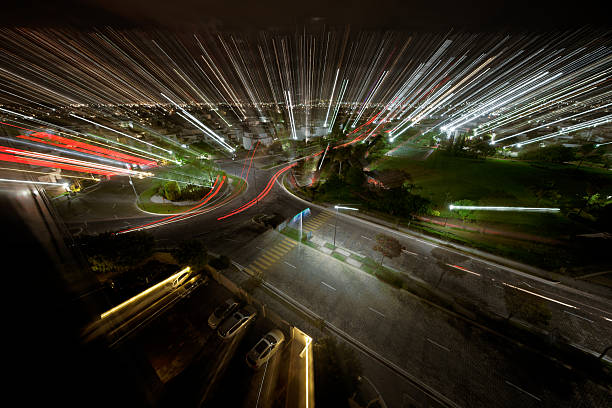 Puebla city with long exposure