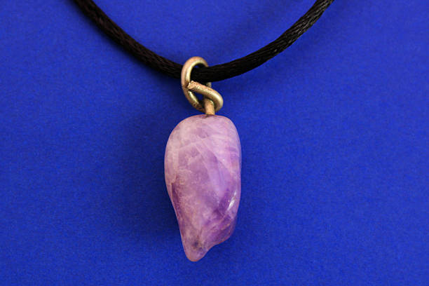 istock Amethyst, necklace with purple quartz 2226200453