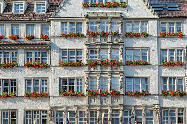 Munchen, Germany - July 4, 2015: Hirmer headquarters in Munich, Germany. The Hirmer Group (German: Hirmer Gruppe) is a German textile retailer