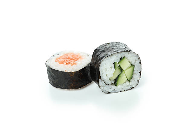 istock Two tasty maki isolated on white background 2226216697