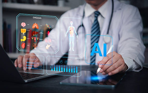 istock Digital health concept with professional doctor using AI technology and laptop for analysis, modern healthcare future innovation. Artificial intelligence medical data research and diagnosis. 2226216812