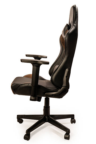 istock Leather office or gaming chair isolated on white background with clipping path – ergonomic seating concept 2226223057