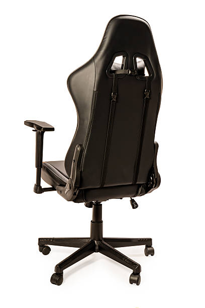 istock Leather office or gaming chair isolated on white background with clipping path – ergonomic seating concept 2226223059