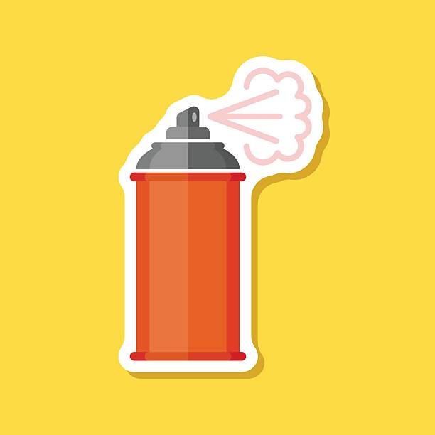 istock Spray can sticker icon in flat style. Aerosol bottle vector illustration on isolated background. Gas container sign business concept. 2226235937
