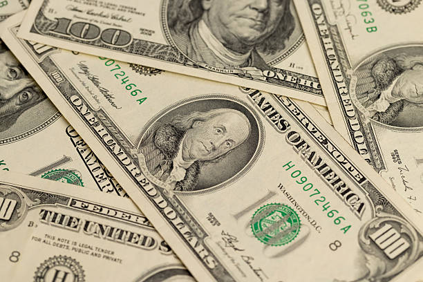 Old one hundred genuine American dollars series from 1990 to 2006