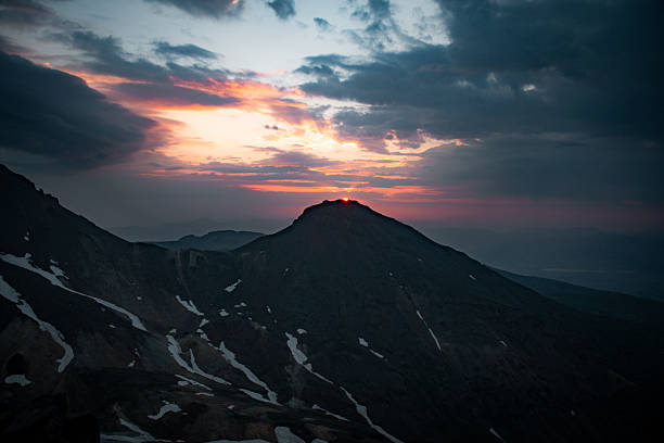 Beautiful high mountains sunrise