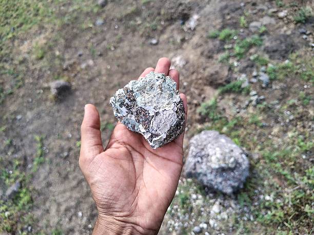 istock Pyrite (Fool's Gold) rock mining minerals on hand 2226240838