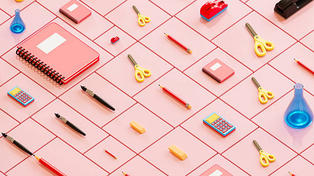 Back to School Background with School Supplies