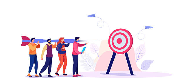 istock Business Team Running Toward Target – Purpose, Mission, and Goal Achievement Concept 2226250652