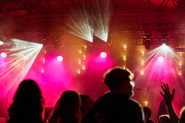 istock Crowd enjoying concert with bright lights and smoke on stage 2226255587