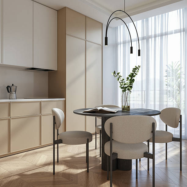 Modern elegant kitchen stock photo