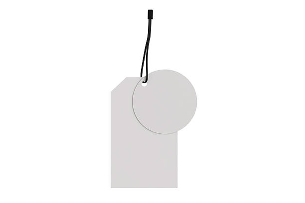 istock 3D blank cardboard paper hang tags, price tags or cloth labels mockup with string isolated on background. Tag realistic template for presents branding, shopping label, wedding tag, gift tag, souvenir 2226269966