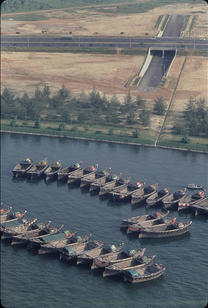 istock View from above of barges in Singapore harbour 1982 2226278604