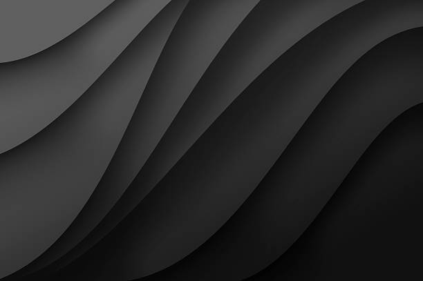 istock Black wavy texture. Elegant Abstract  Wave Background with Smooth Curves.  Abstract Background 2226281560
