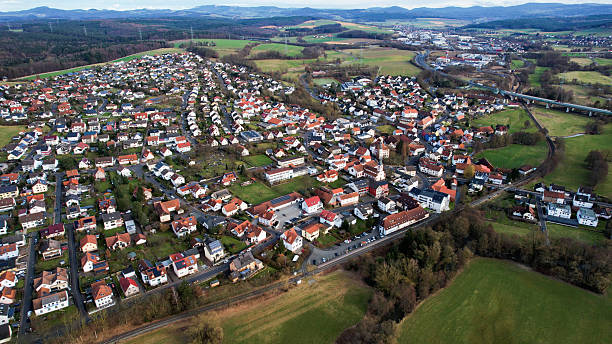 istock Aerial view around the village Eichenzell in Germany 2226283998