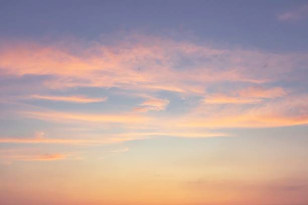 istock Beautiful dawn sky with clouds background. Sky with clouds, good weather. 2226285274