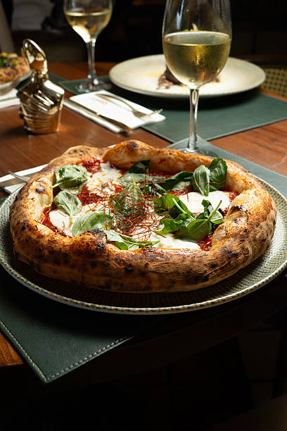 istock Spicy diavola pizza on a plate at the restaurant 2226286737