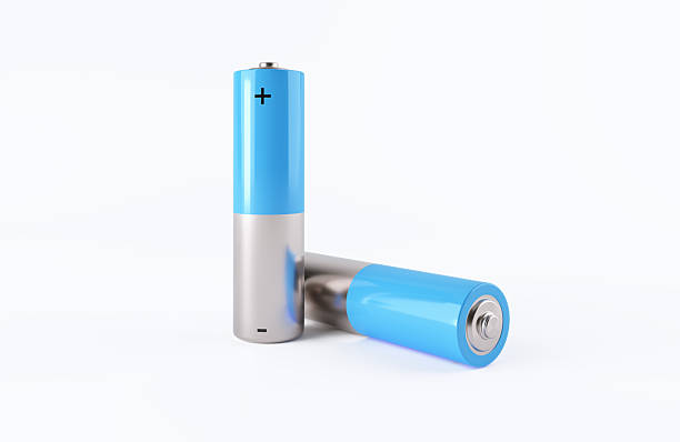 istock Blue And Silver Colored Batteries Isolated On White Background 2226289149