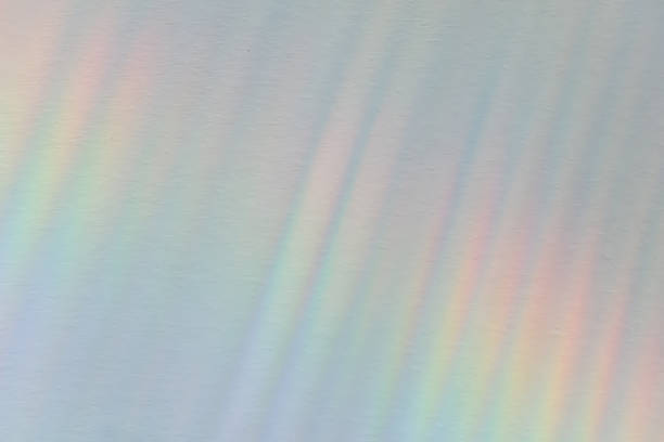 effect with rainbow refraction of light on a wall.