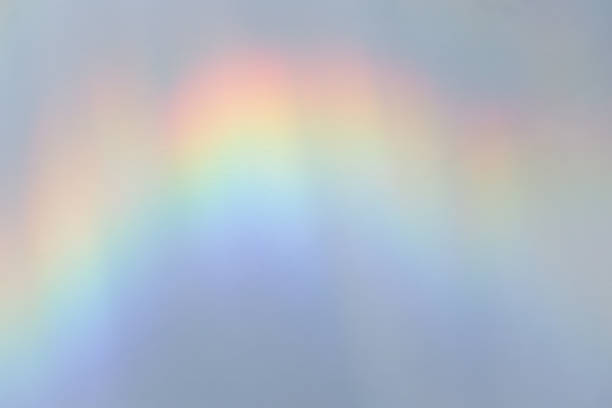 istock effect with rainbow refraction of light on a wall. 2226294755
