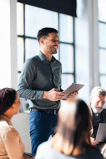 istock Professional Team Meeting in Bright Modern Office Environment 2226298619