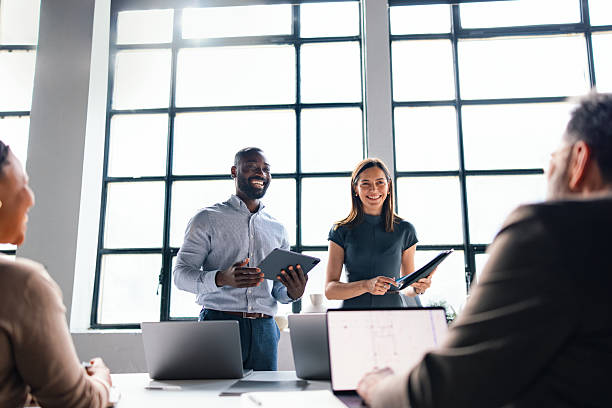 istock Professional Business Team Discussing Ideas in Modern Office Setting 2226298679