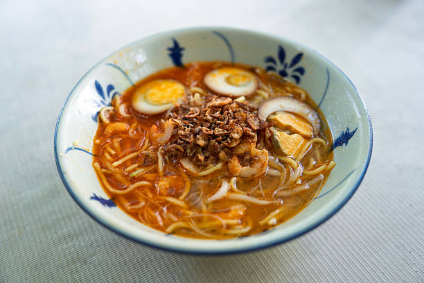 istock Traditional Penang Prawn Noodles with Egg and Fried Shallots 2226300052