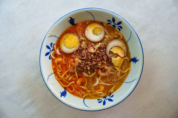 istock Traditional Penang Prawn Noodles with Egg and Fried Shallots 2226300368