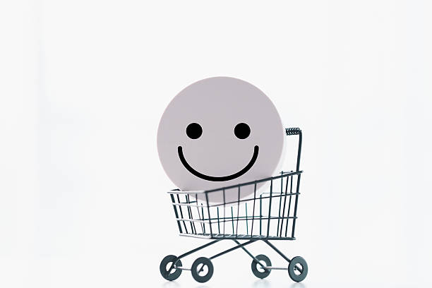 istock Client show feedback, smiley face sign. Service rating, satisfaction concept. happy smile face, good feedback rating, positive customer review, experience, satisfaction survey, smiley mental health. 2226300883