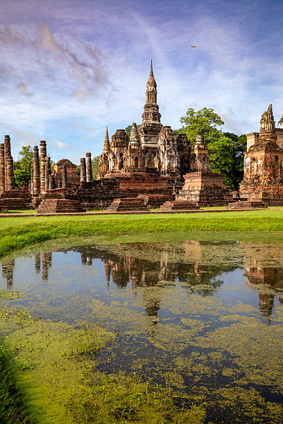 istock Beautiful vertical view of Wat Mahathat temple 2226303315