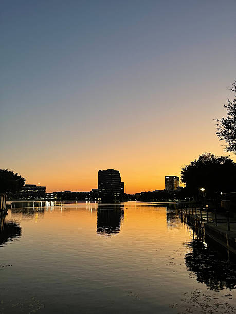 istock Sunset over a lake in Irving, Texas 2226309539