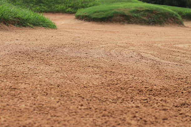 Natural Shapes and Lines Inside the Golf Bunker