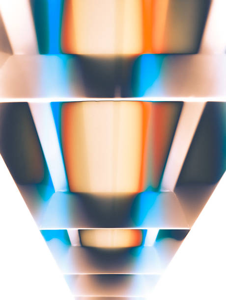 Abstract Light Backgrounds with Blue and Orange Hues. Negative