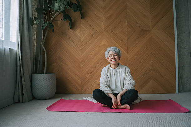 istock Graceful Aging: Elderly Woman Embracing Inner Peace at Home 2226312502