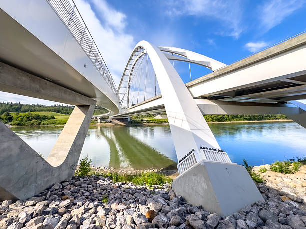 istock Arch bridge over riverbank in Edmonton, Alberta 2226312565