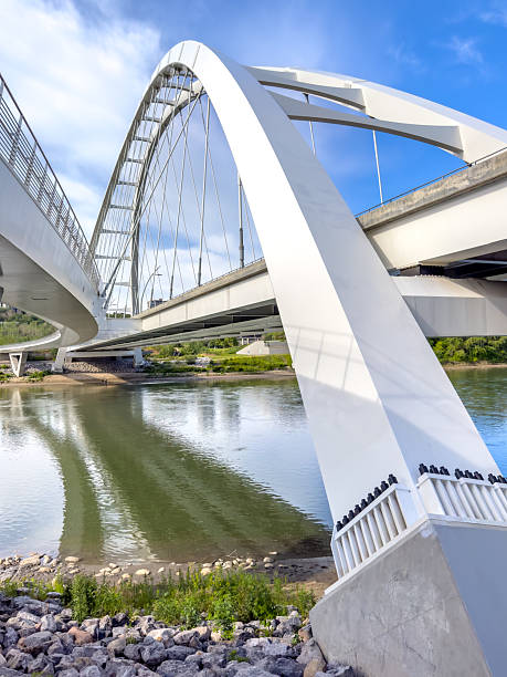 istock Arch bridge over riverbank in Edmonton, Alberta 2226312706