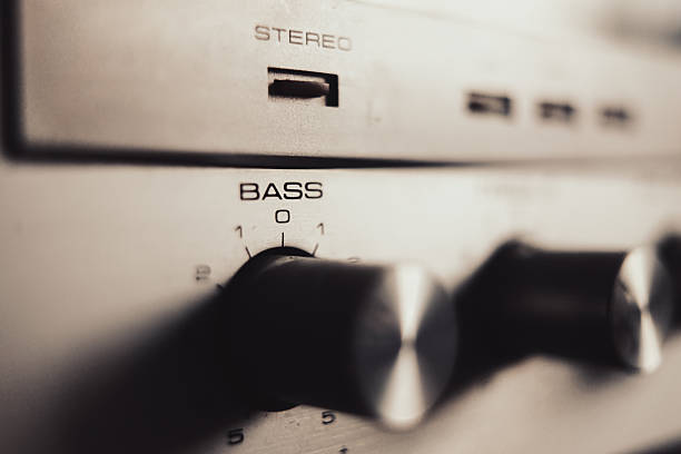 istock Old hi-fi amplifier - Bass 2226313225
