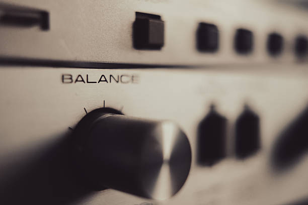 istock Old hi-fi amplifier - Balance 2226313579