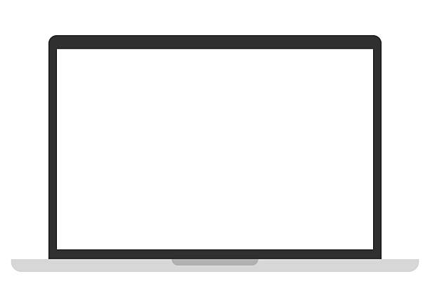 istock Minimal flat vector illustration of a modern laptop with a blank screen, ideal for UI presentation or web design mockup. Empty laptop display mockup in flat style, perfect for showcasing software, apps. 2226317908