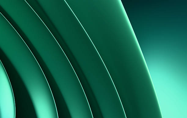 istock Contemporary Aqua Blue and Emerald Green Ripple Effect with Glossy Surface Texture and Hypnotic Visual Illusion 2226318210