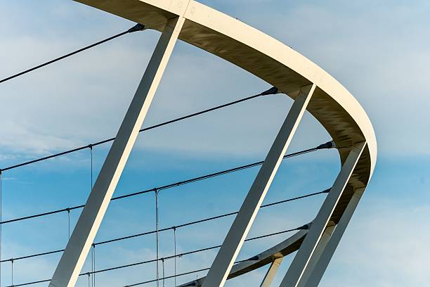 istock Modern suspension bridge against blue sky 2226318372