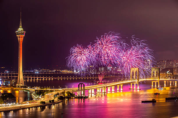 istock Beautiful fireworks scene in Zhuhai, Guangdong 2226323147