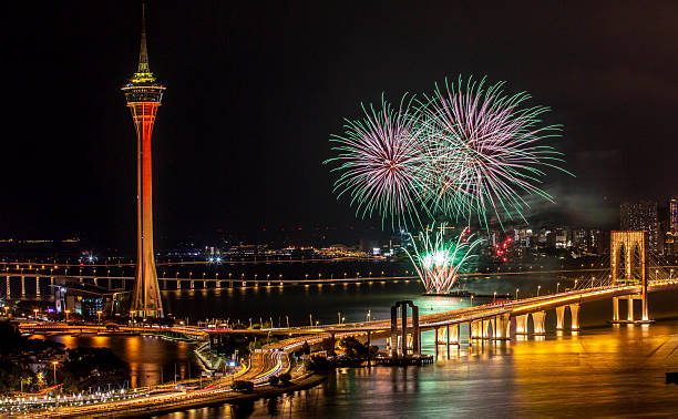 istock Beautiful fireworks scene in Zhuhai, Guangdong 2226323150