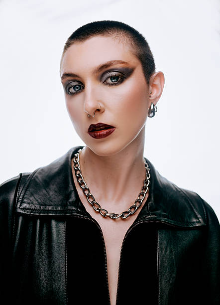 istock Bold Androgynous Portrait with Edgy Style 2226325616