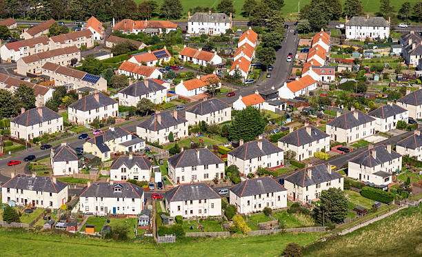 istock Scottish housing estate aerial view 2226329393