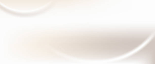 istock Soft beige gradient background fabric. Creamy silk texture with pearl colors for elegant abstract wedding backdrop. Horizontal metallic cover with a subtle wavy pattern. Pale beige gradation vector 2226335446